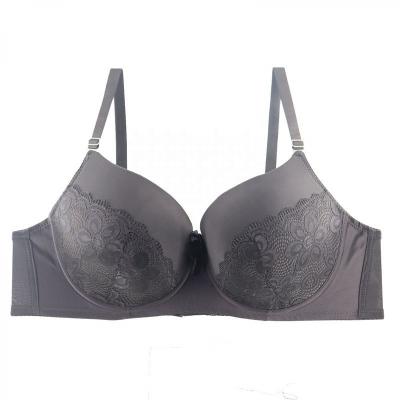 China New Arrival Antibacterial Women Padded Daily Bra Full Coverage Lace Bra Underwear Plus Bra BCDEF Large Cup Women for sale