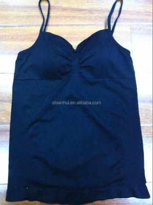 China Summer Antibacterial Wholesale Women OEM White Classic Sleeveless Seamless Tank Top for sale