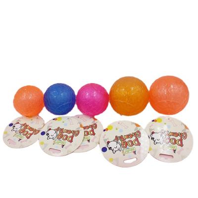 China Toy Balls Dogs Rubber Dog Viable Toy Spike Ball 6 Pack Luminous Colors TPR Puppy Chew Ball Dog Toy for sale