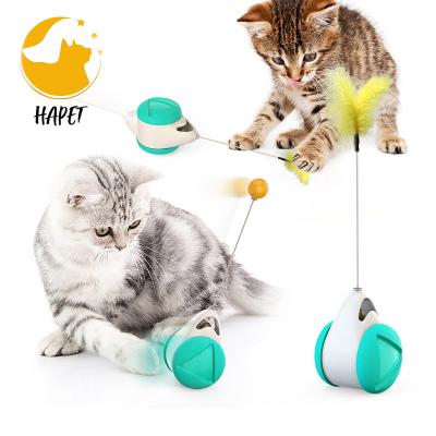 China The New Viable Bike Cat Tumbler Toys Funny Design Balance Cat Sticks Interactive Cat Toy for sale