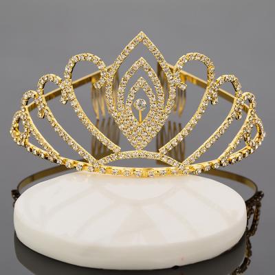 China High Quality Hot Selling Crown Korea Crystal Beautiful Crown Fashion Luxury Baby and Children's Hair Crown For Baby for sale