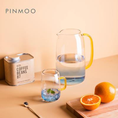 China Wholesale Viable Juice Coffee Carafe Glass Jug Pinmoo High Borosilicate Glass Carafe for sale