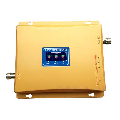 China Aluminum Alloy GSM CDMA 3G Network Triband Mobile Cell Phone Signal Booster Repeater for sale