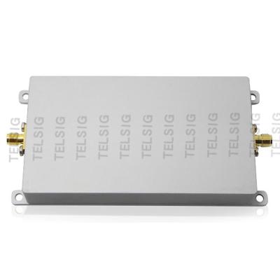 China Oxidation and sand blast 30dbm 2.4G 10W aluminum wireless single way wifi signal amplifier range supplement for sale