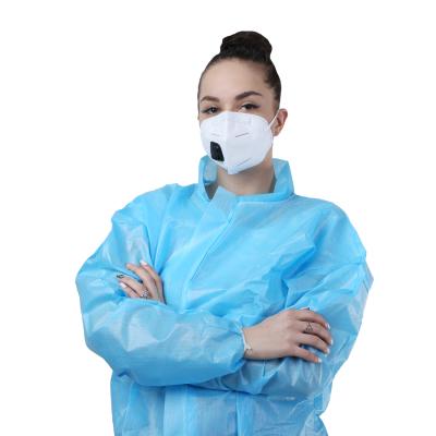 China Blue PP Nonwoven Disposable Waterproof Coverall For Daily Protection Use for sale