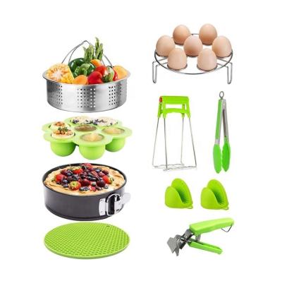 China Stainless steel+PP 10 pcs kitchen accessories set cookware instruments tools for sale