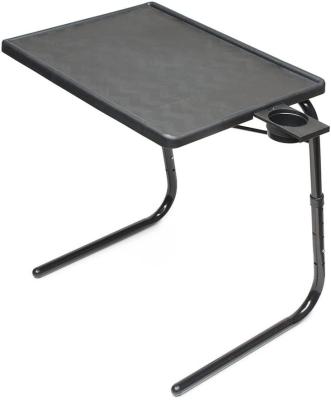 China (Height) Adjustable Tray Table with Cup Holder with 6 3 Angle Height Adjustments and for sale