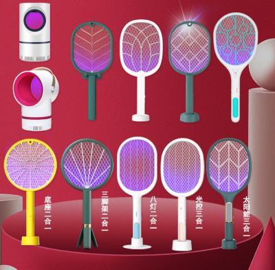 China Minimalist 2 In 1 Electric Bug Zapper Mosquitoes Fly Killing Without Waving Hands Fly Indoor Mosquito Zapper Swatter for sale