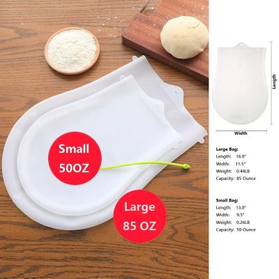 China Disposable Silicone Kneading Dough Bags Flexible Dough Mixer for Bread, Pastry, Pizza and Tortilla, Flour-mixing Bag Storage Bag for sale