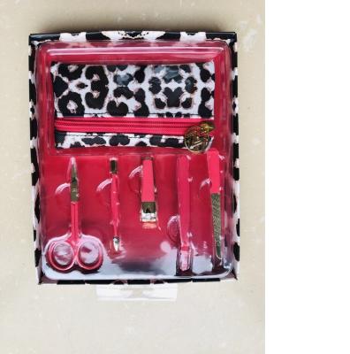 China Professional Pedicure Grooming Kit Manicure Set Stainless Steel Nail Tools Kit and Nail Clippers with Travel Leather Case SR-PC93 for sale