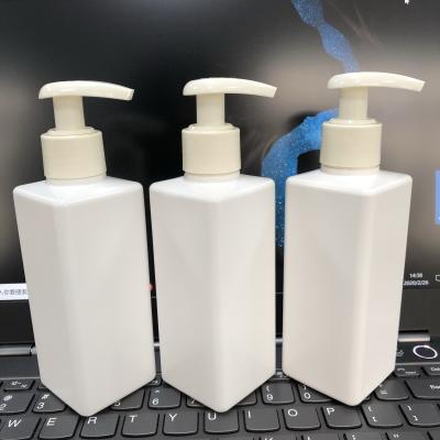 China 200ml Pump Medicine Dispenser Pet Pink Empty Shampoo Bottle With Custom Logo Lotion Shower Gel Plastic Bottle for sale