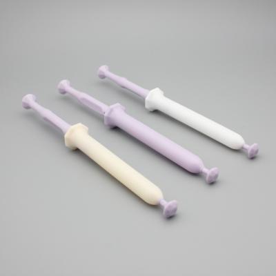 China Soft Hot Selling Disposable Vaginal Applicator Plastic Vaginal Applicator 2.5g Plastic Vaginal Applicator for sale