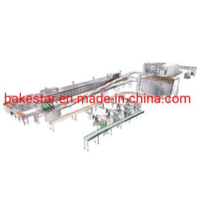 China Cadena de producción del pan del perrito caliente de Oven Full Automatic Bakery Buger del túnel del equipo de la panadería en venta