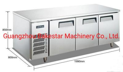 China Stainless Steel Kitchen Blast Chiller Work Table Refrigerator Fridging Undercounter for sale