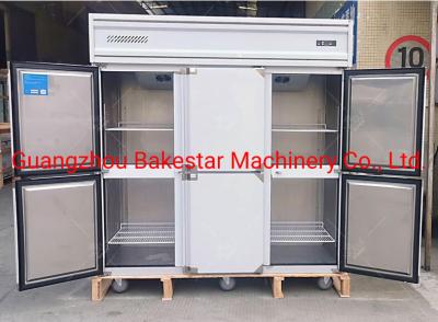 China Stainless Steel Double Doors Commercial Freezer Kitchen Equipment Refrigerator Bakery Machines for sale