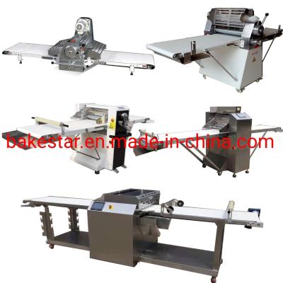 China Máquina comercial de Sheeter de la pasta de pasteles de la pizza del cruasán de la cocina para la panadería en venta