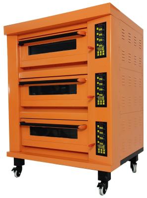 China SGS-3y Customizable Luxrious Gas  Baking Convection Oven Standard 3 Layers 3 Pans for sale