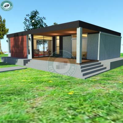 China US Modern Standard Luxury Modular Container Homes Prefab House For Sale Cement Particle Board Sip House Kit for sale