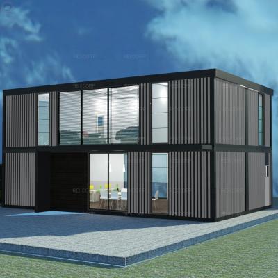 China Modern 115sqm 40ft Shipping Container House For Sale Residential 2 Storey Shipping Container House Modular Home for sale