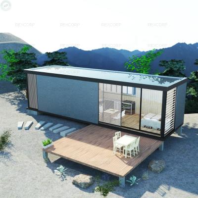 China Modern Luxury 40ft Chile Container House For Sale 1 Bedroom 1 Bathroom Prefab Container House For Living for sale