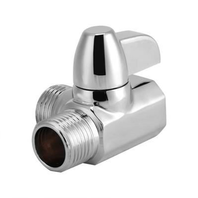 China Modern Brass T-Valve Adapter 3 Way Shower Diverter Valve Bathroom Attachment G1/2 Arm G1/2