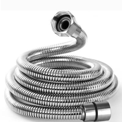 China Double Lock Stainless Steel 2 Meters Modern Flexible Stainless Steel Tubing Hose Pipe Shower Hoses For Bathroom Accessories for sale