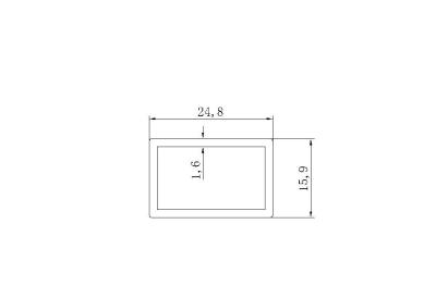 China 16*25mm Aluminum profiles Commercial props ,display and exhibit appliances design for sale