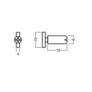 China XM-A080 E120 Screw for Exhibition system booth, 20mm T type Hammerhead screw, Bracket Fitting of R8 system for sale