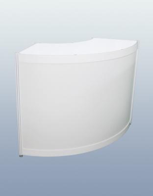 China Quarter-Circle Counter, Octagonal Prism Cabinet,Alunium Circle counter for exhibition tradeshow fair for sale