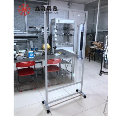 China Office Aluminum Clear Acrylic Moving Partition Wall Room Dividers Partitions Screen en venta