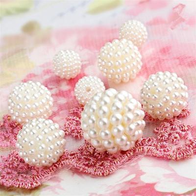 China Jewelry making for fashioning jewelry bayberry loose ball shaped pearl plastic beads for jewelry making for sale