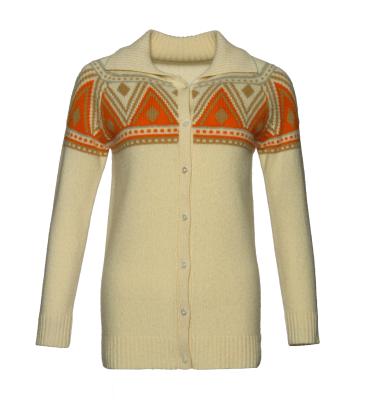 China 100%Cashmere Breathable High Quality Women Long Sleeve Cardigan Sweater For Spring Fall 7GG Computer Knitted OEM Service Customized for sale