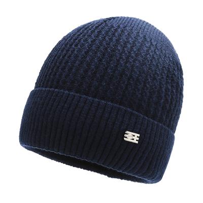 China COMMON knitted Korean version of autumn and winter outdoor fashion warmer down thickened street wool OEM solid color hat knitted for sale