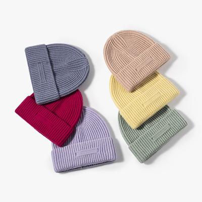 China Winter JOINT Classic Simple Casual Letter Cashmere Hotsales Hat Fashionable Cold Men's Ladies Knitted OEM Service for sale