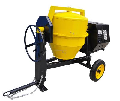 China High Quality Mobile Concrete Mixer Strong Motor Big Capacity With Drawing Bar And Cast Iron Ring Gear for sale