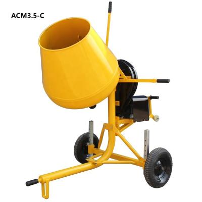 China Pomlea ACM3.5-C 180L (3.5 CUFT) Portable Mini Mobile Concrete Sand Grit Cement Cobble Pellets Mixing Machines Mixer Manufacturer for sale