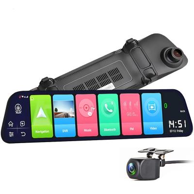 China Dual Bluetooth 4G Dash Camera ADAS 12 Inch Dash Cam Recorder DVR Rearview Camera for sale