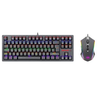 China S113-KN Mechanical QWERTY Keyboard Gaming Keyboard Ultra Thin Combo Rainbow Mouse & RGB Gaming Mouse - Black for sale