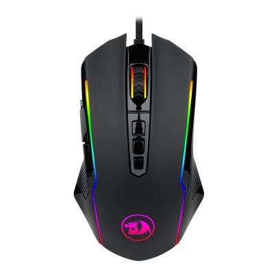 China M910-RGB Game Ranger Wired Programmable Gaming Mouse 12400 DPI 9 Buttons With Rapid Fire Button - Black for sale