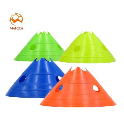 China Top Quality PE Best Selling Hollow Training Agility Cones Soccer Training Equipment for sale