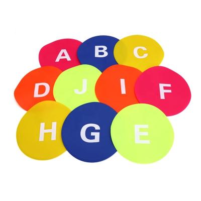 China Outdoor Exercising Bright Color Drills Agility Training Poly Spot Markers, Football Speed ​​Training Agility Markers Flat Tape Cones for sale