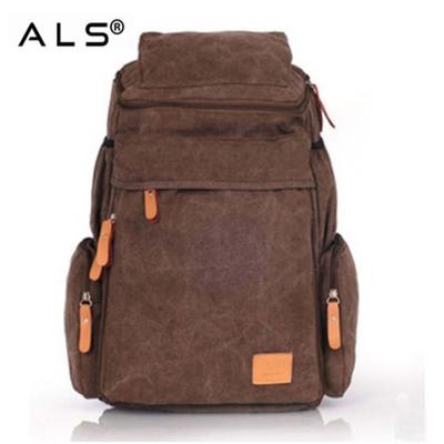 China Retro popular waterproof and cool designer hot design backpack canvas for sale