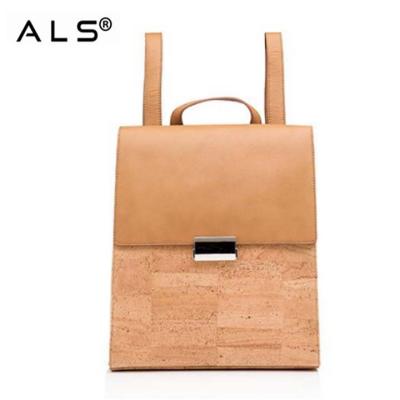 China Fashion Cork Bag Women's Cork Bag Eco Friendly Backpack Ladies Backpack Cork Backpack for sale