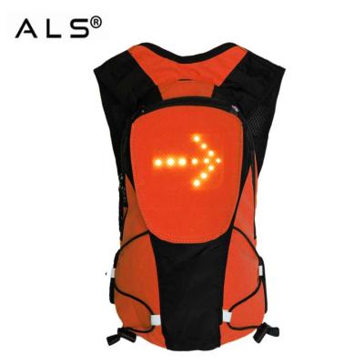 China China Wholesale Hot Selling Stylish Waterproof Bicycle Gear Waterproof Backpack With Warning Light Bike Bag for sale