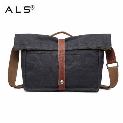 China Sling Bag For New Service Men Boys Khaki Canvas Cross - Body Increasing Messenger Bag College School Student Military Canvas Shoulder Sling Bag for sale