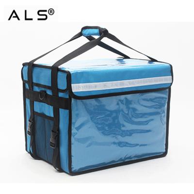 China Heavy Duty And Durable Waterproof Food Delivery Bag Thermal Carry Bag With Insulated Adjustable Divider To Keep Food Hot And Cold for sale