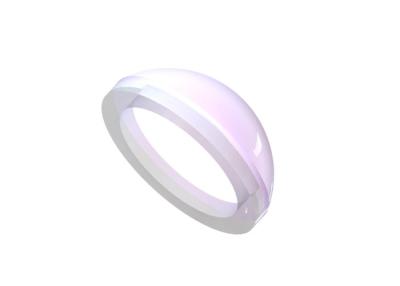 China Si Materiaal Positieve Meniscus Lens 632.8nm Lage Sferische Aberratie Lens Te koop