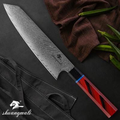 China Durable 8 Inch Damascus Steel Japanese Kitchen Slicing Chef Knife for sale