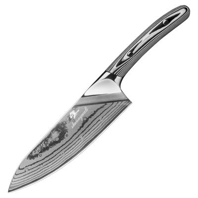 China 6Inch 67Layer VG10 Damascus Steel Small Size Serviceable Chef Knife for sale