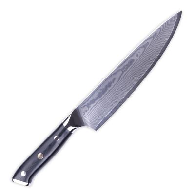 China 8inch Durable 67 Layers VG10 Damascus Steel Japanese Chef Kitchen Knife for sale